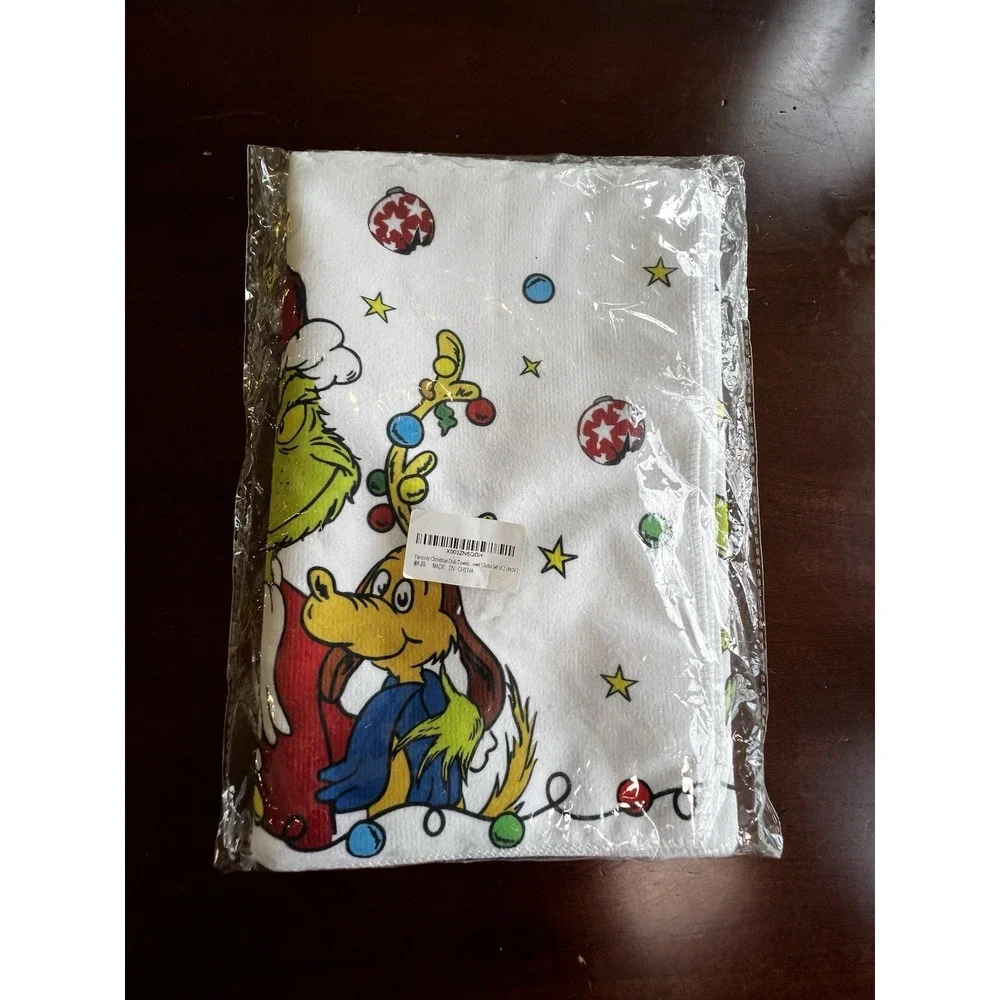 The‎ Grinch Kitchen Towels 25x16 Holiday Christmas New